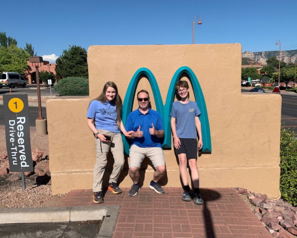 mcdonalds blue arches