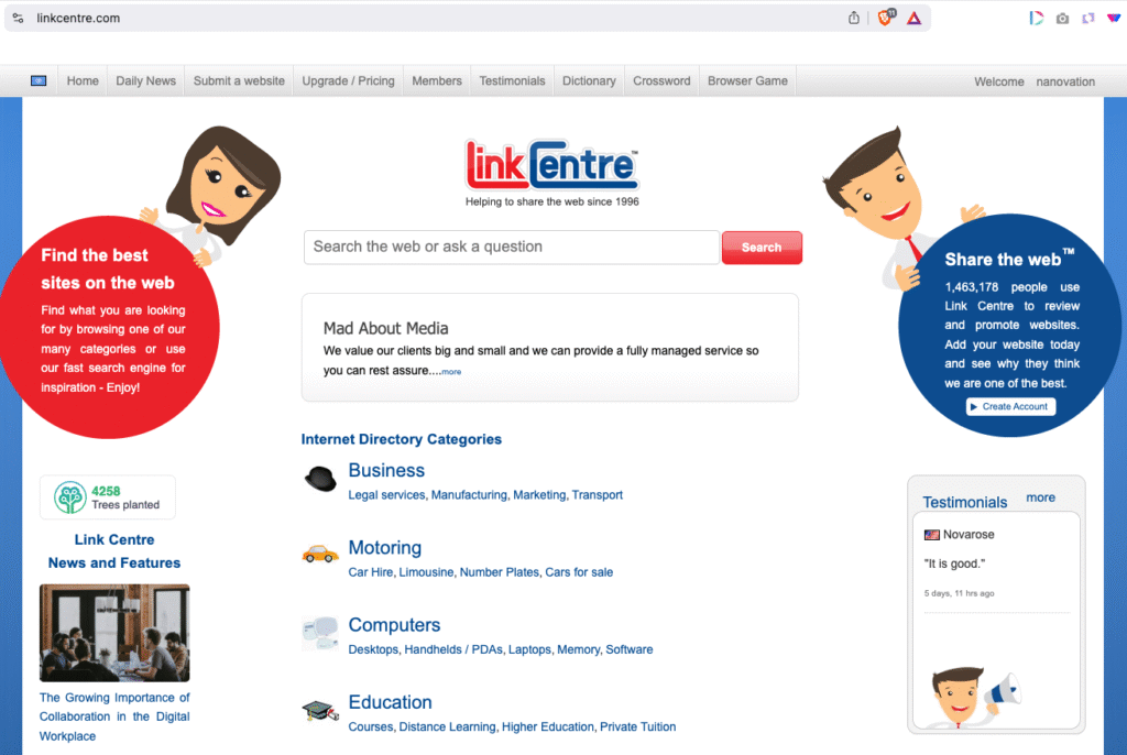 linkcentre.com directory
