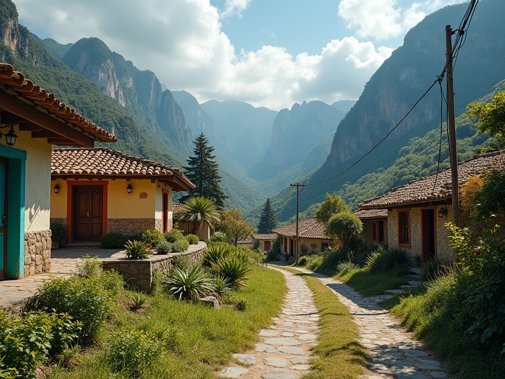 south american village