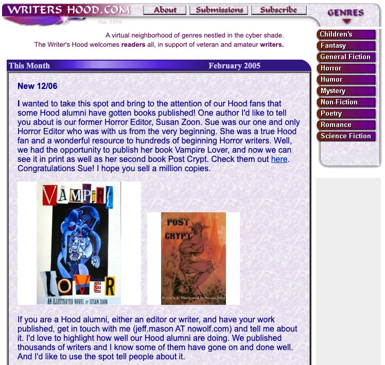 the writers hood website