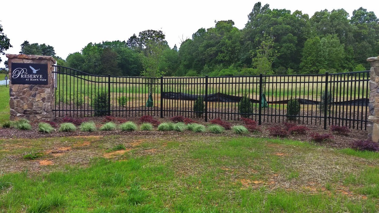 commercial metal fence